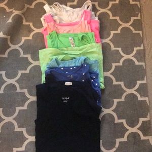 Assorted tank tops